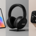 Showcase of stylish tech for review: Samsung Tab S9, Apple Watch 9, and Bose headphones arranged together.